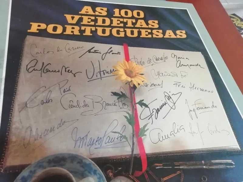 As 100 vedetas Portuguesas 8 discos Vinil