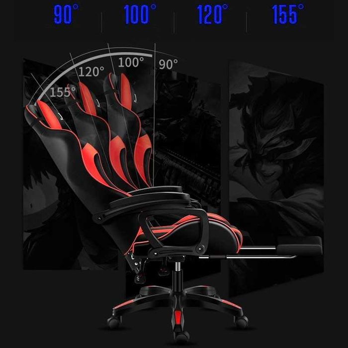 Cadeira Gaming com iluminação RGB e 7 pontos massagem