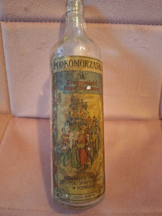 Butelka z etykietą z 1956 roku - dla koneserów - NAJTAniej !!! Poznań!