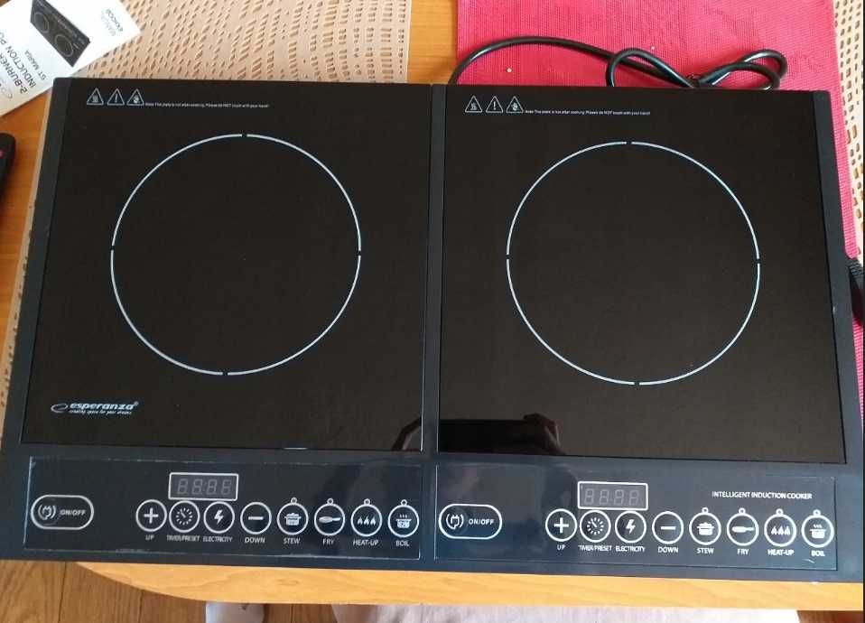 KUCHENKA INDUKCYJNA płyta indukcyjna dwupalnikowa elektryczna