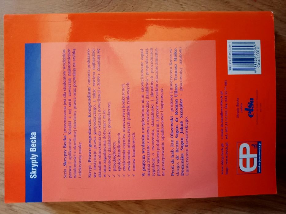 Prawo gospodarcze. Kompendium.