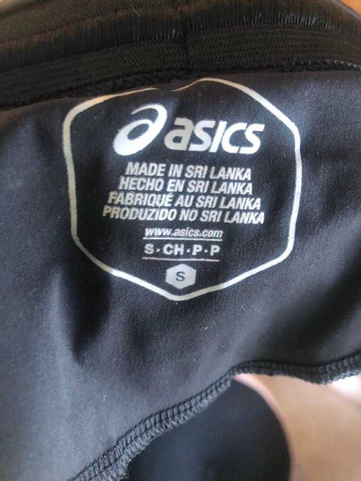 Czarne legginsy asics / S /