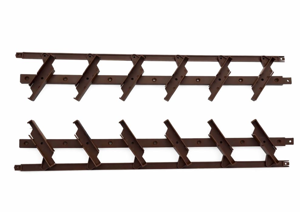 Mechanizm żaluzji tarasowych, ruchome deseczki, brązowy 8017