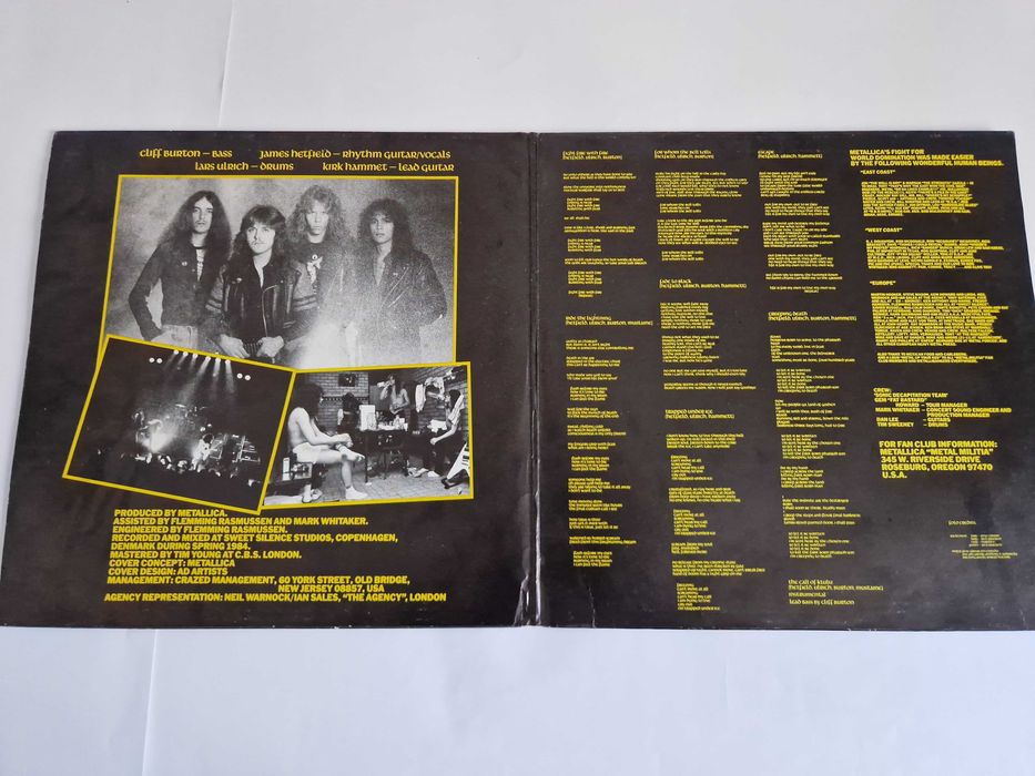 Metallica – Ride The Lightning (2xLP 45 RPM, 1987)