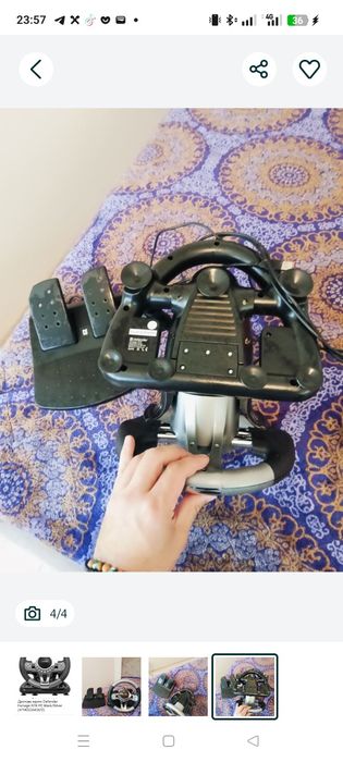 Продам игровой  руль+ педали DEFENDER