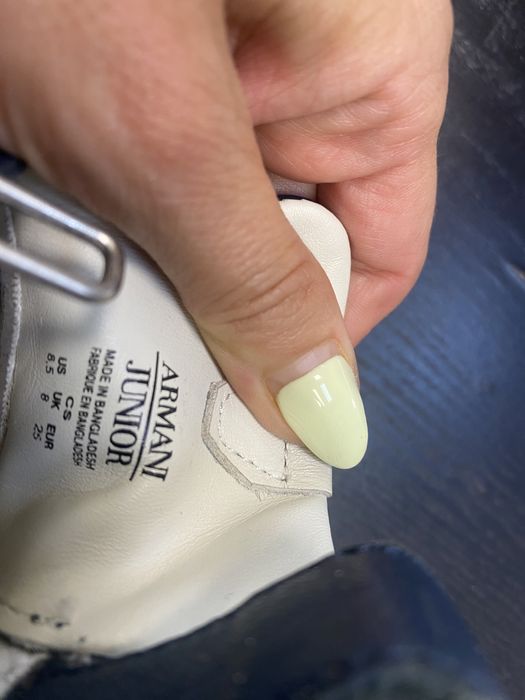 Gorgio Armani junior 100% skora trampki na rzep sneakers adidasy