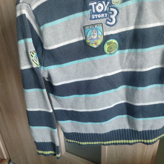 Sweter chłopięcy Toy Story Buzz C&A paski 116