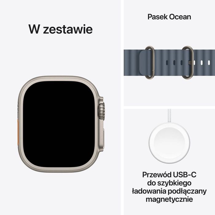 Apple Watch Ultra 3 49MM Szary • Blue Ocean • Gwarancja • Raty 0%