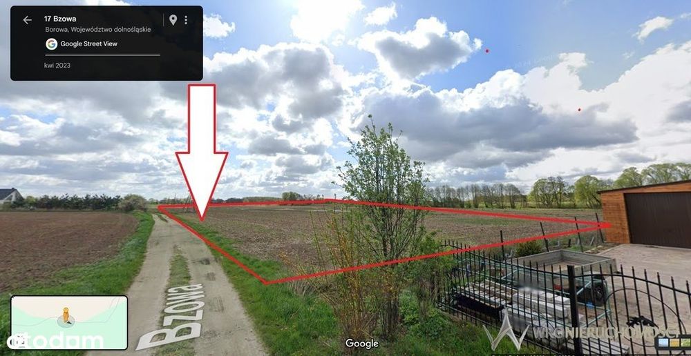 Działka budowlana z mediami| Borowa | 1074mkw - Więcej