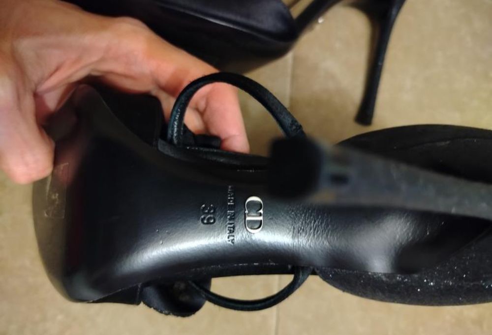 Люксовые босоножки Christian Dior кожа