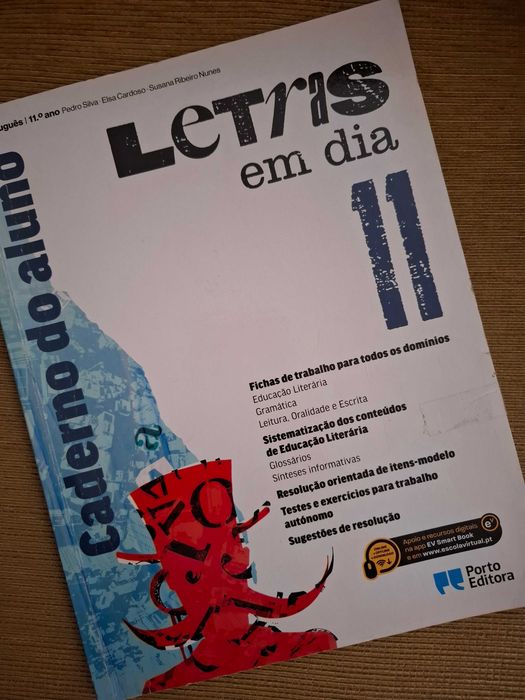 Letras em Dia 11 (caderno de tividades de Português) - portes grátis1