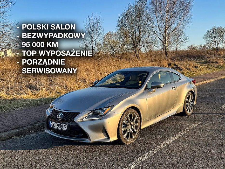 Lexus RC Polski salon, bezwypadkowy, 2 właściciel, topowe wyposażenie.