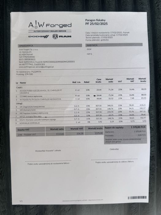 Chrysler PT Cruiser 2.4 Benz