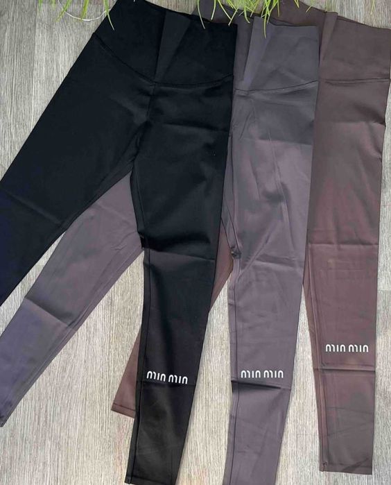 Трендові лосінки Miu miu, дайвінг, з ефектом утяжки, Туреччина, якість