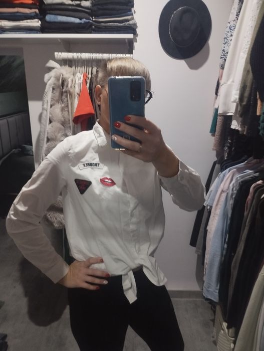 Bluzka koszula biała