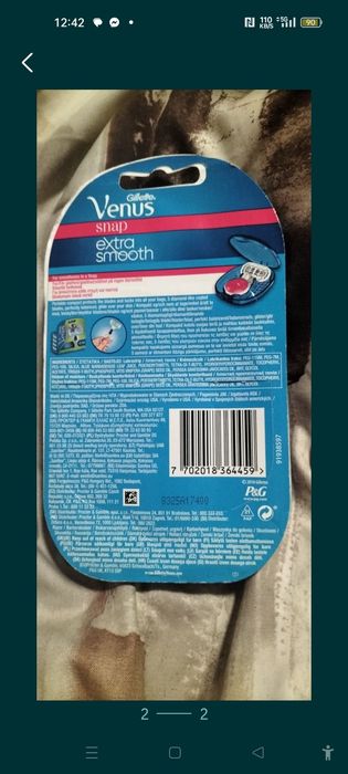 Maszynka mini Gillette Venus Snap extra smooth.