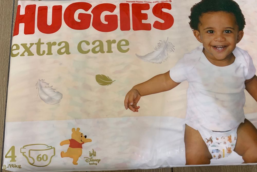 Памперсы Хагис екстра кеа  Підгузки Huggies Extra Care 60 шт