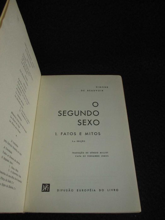 Livros O Segundo Sexo Simone de Beauvoir 2 Volumes Completo