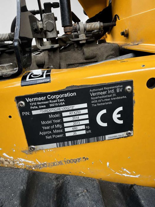 Vermeer RTX 250 FV 23% 343 mth