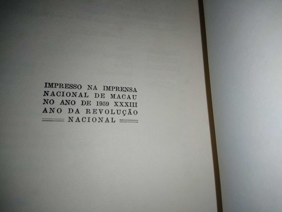 Livro Fernando Pessoa - Mensagem - 1959 Imprensa Nacional de Macau
