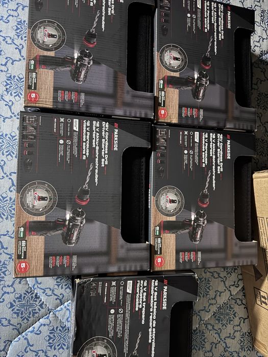 Set Parkside Performance 12V Brushless (Novo)+ 2 Baterias + Acessorios