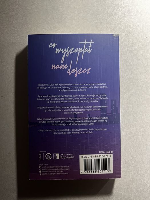 Co wyszeptał nam deszcz Joanna Balicka książka kieszonkowa