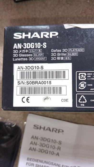 Okulary aktywne 3D Sharp AN3DG10S nowe