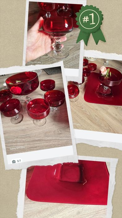 Rubinowe szkło krosno