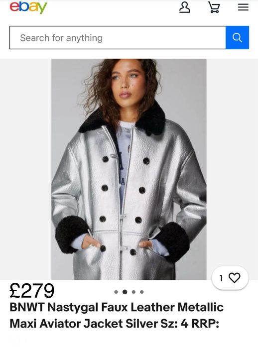 Крута срібна серебряная куртка дублянка пальто Zara M Л 44 46