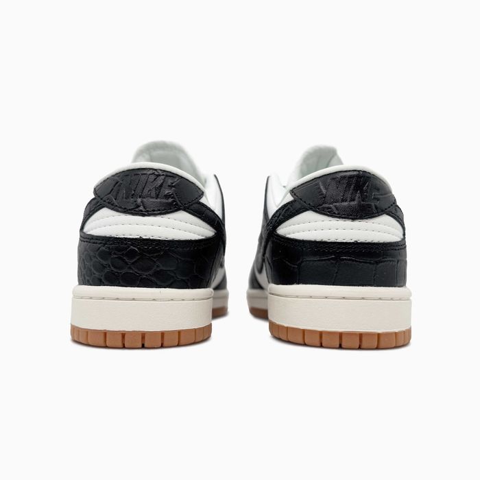 Кросівки Nike SB Dunk low Croc Black/White premium