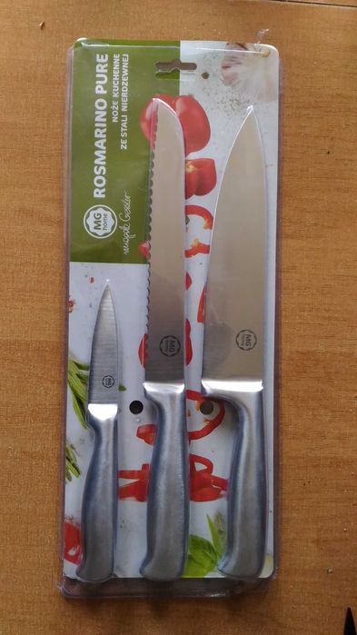Zestaw 3 Noży MG Home Rosmarino Pure