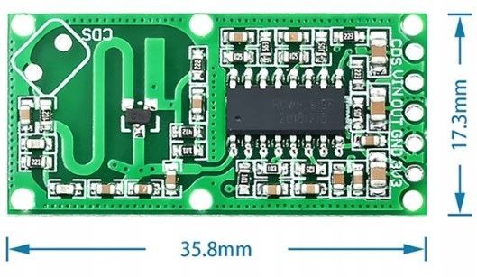 Radar Dopplera RCWL-0516 mikrofalowy czujnik ruchu