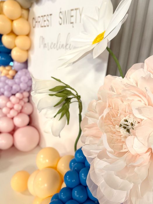 Ścianki balonowe 18 urodziny Dekoracje kwiatowe Imprezy   Balony