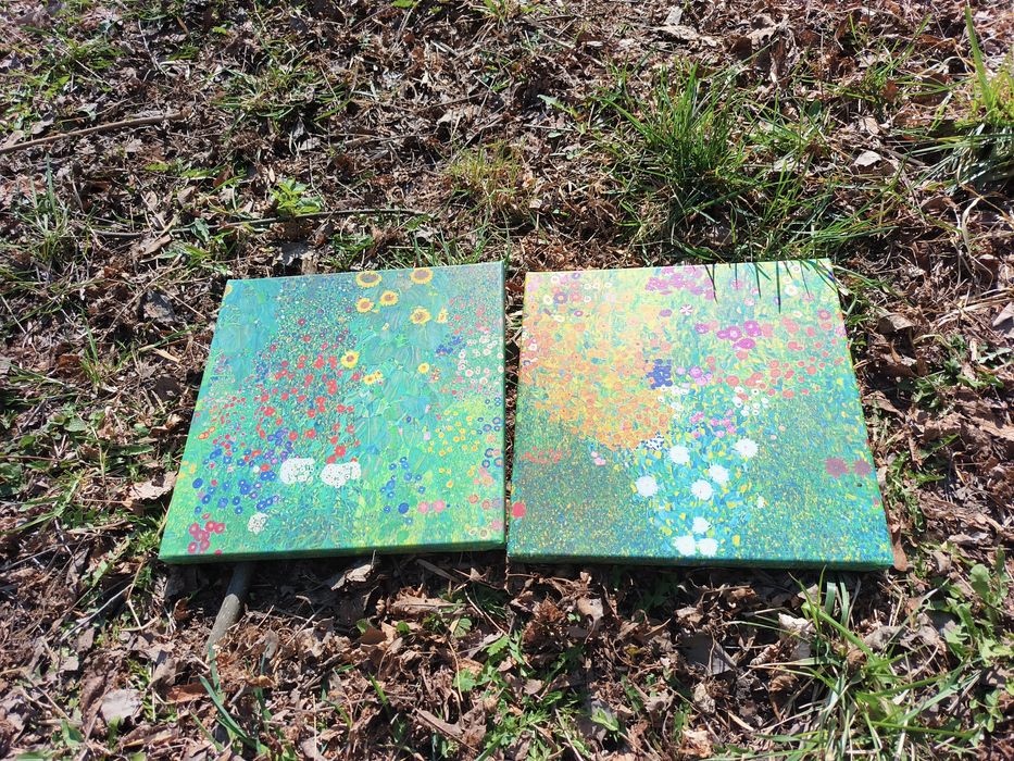 Dwa obrazy na płótnie