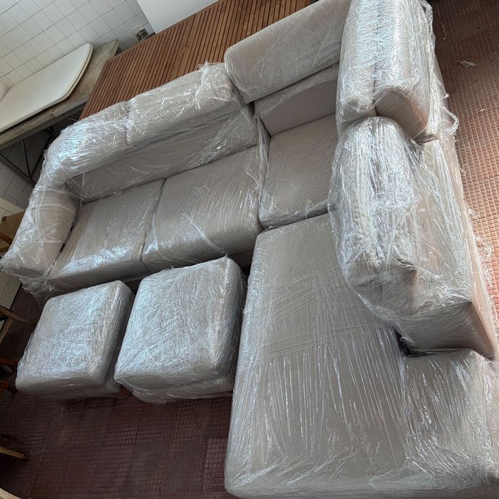 Sofá Chaise Longue c/ Dois Bancos