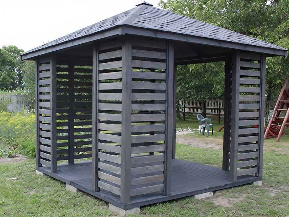 Altana 24 4x4m | Zestaw z Podłogą, Gontem i Impregnacją | PRODUCENT