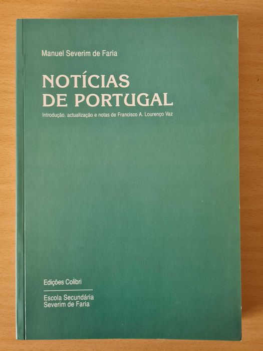 Livro "Notícias de Portugal" de Manuel Severim de Faria