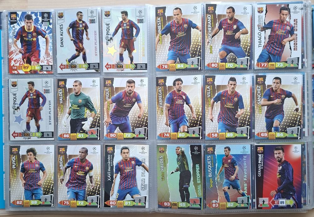 Karty piłkarskie Barcelona topps match attax panini fifa 365