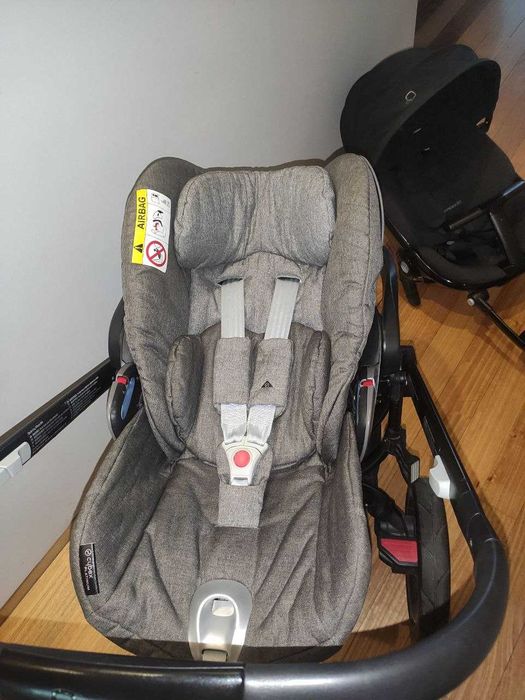 Quinny Mood Stroller + Cybex Q Plus Infant Car Seat + ISOFIX Base + Adapters64564054112899121