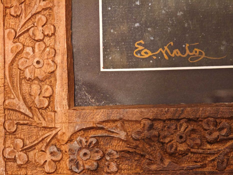 Pastel Spacer przy blasku ksiezyca zima - Canton 20 luty 1920 E. Katz