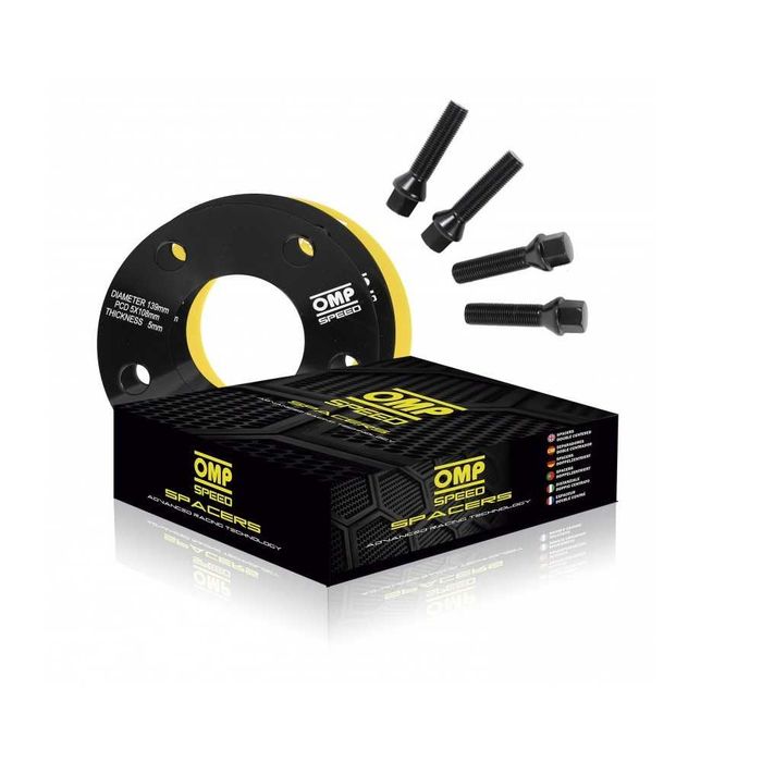 Kit Espaçadores OMP 15mm 5x100 M14x1.5 56,1mm