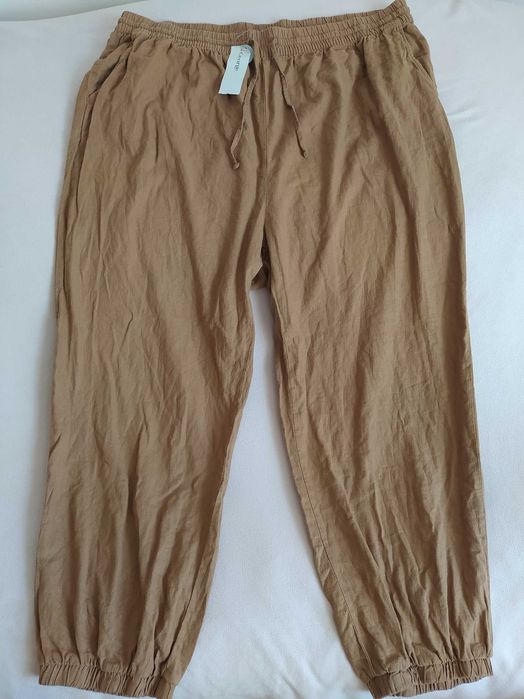 Spodnie lniane George r. 4XL