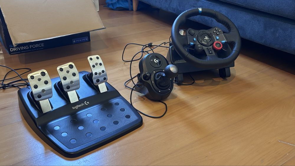 Volante Logitech G29 + Pedais + Mudanças na Caixa