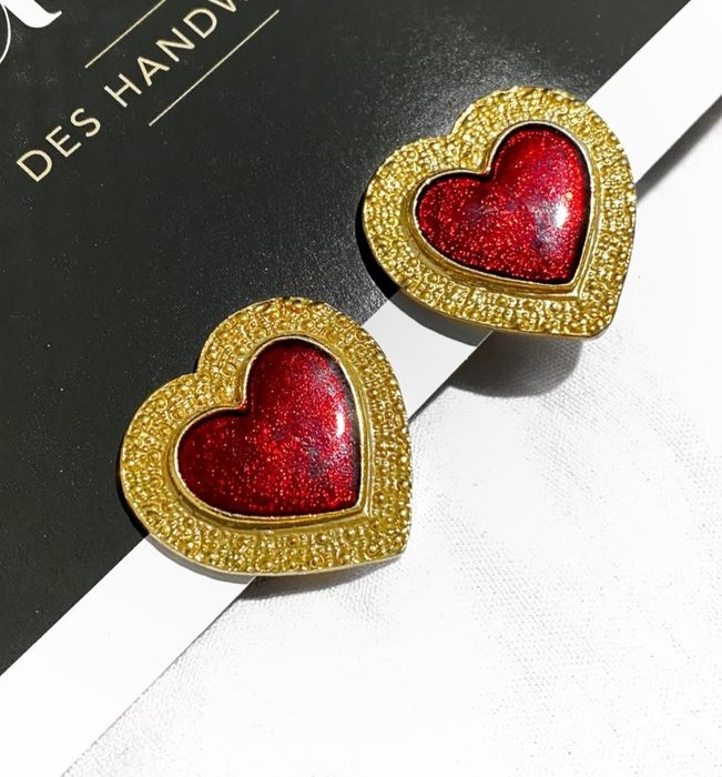 Кліпси вінтажні серце