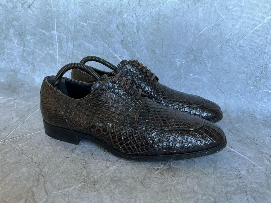 Dolce gabbana туфли мужские кожа крокодила 40