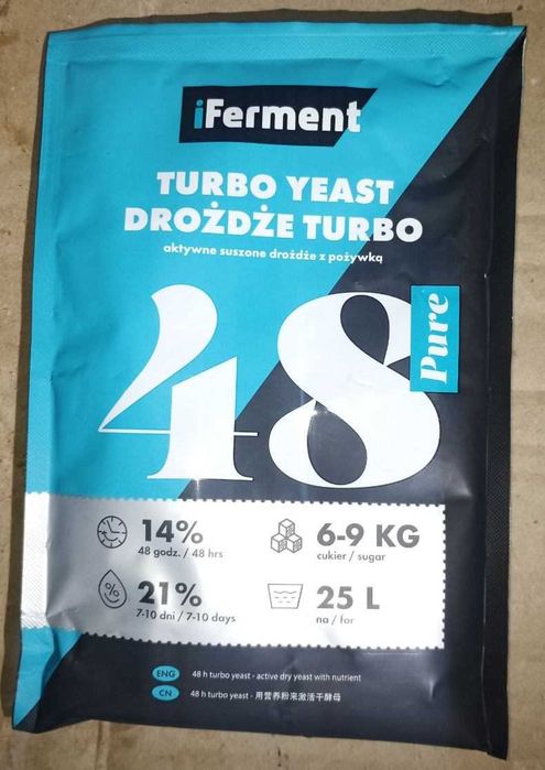 Турбо дрожжи Alcotec 48 Turbo, Pure.