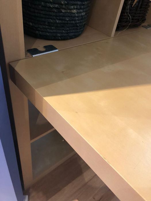 Secretária cor bétula para estante KALLAX