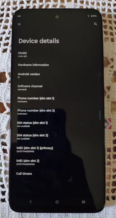 Motorola Moto G15 4+8 GB RAM  / 256 GB ROM