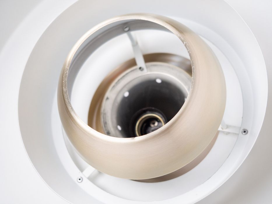 Duńska vintage lampa Superlight proj. David Mogensen, lata 70-te