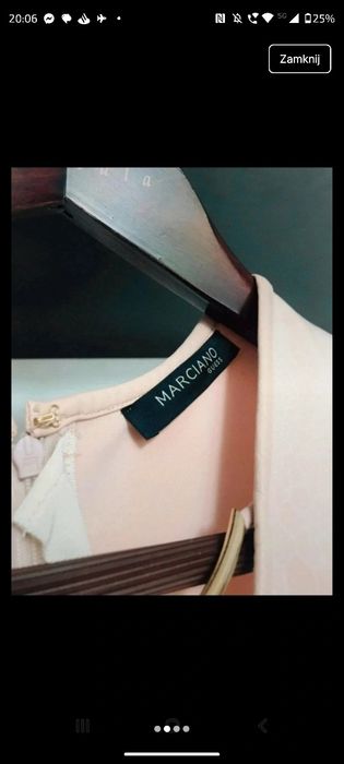 Sukienka na studniówkę guess by marciano XS pudrowy róż